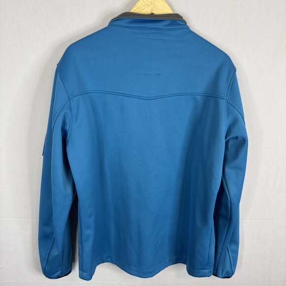 Carve Korea Ski Instructors Team Softshell Jacket Men’s XL Blue Patches - Picture 5 of 9